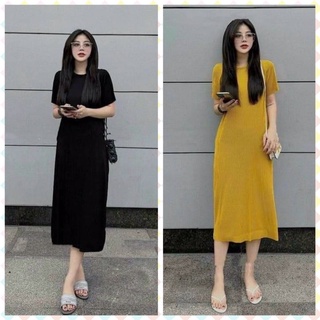 Váy bầu ngắn tay dập ly nhỏ thời trang thiết kế CỔNG SỞ chất THUN TĂM mềm mại nhẹ nhàng mặc đi chơi đi dạo ĐẸP XINH