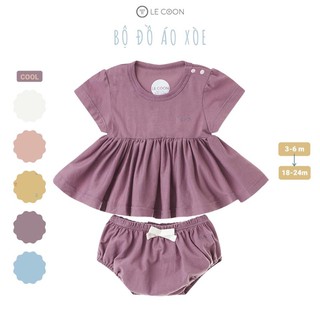 LC06_12 Bộ đồ xòe cho bé gái Le Coon