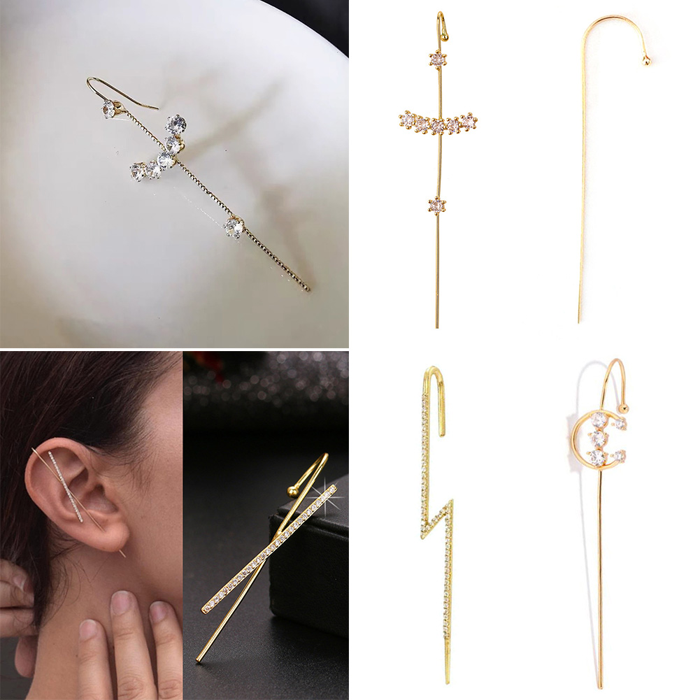 Khuyên tai dạng xỏ kẹp móc lạ mắt quyến rũ cho nữ