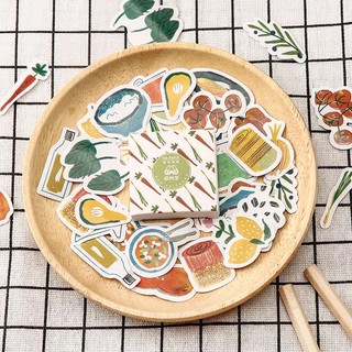 Sticker set 40 màu hồng, xanh cute