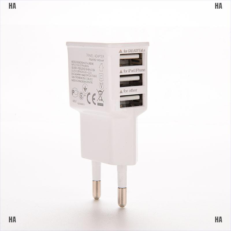 Cốc Sạc 3 Cổng Usb Cho Iphone Samsung Galaxy S5