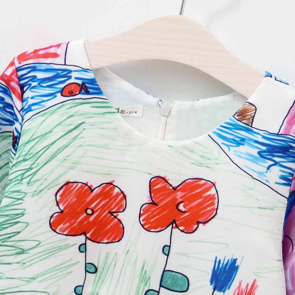 Đầm Sanlutoz Thiết Kế Dài Tay Phong Cách Thời Trang Thu Đông Dễ Thương Dành Cho Bé Gái