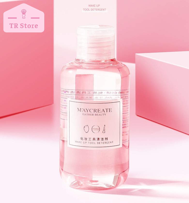 Dung dịch rửa cọ trang điểm, mút trang điểm M'aycreate 157ml