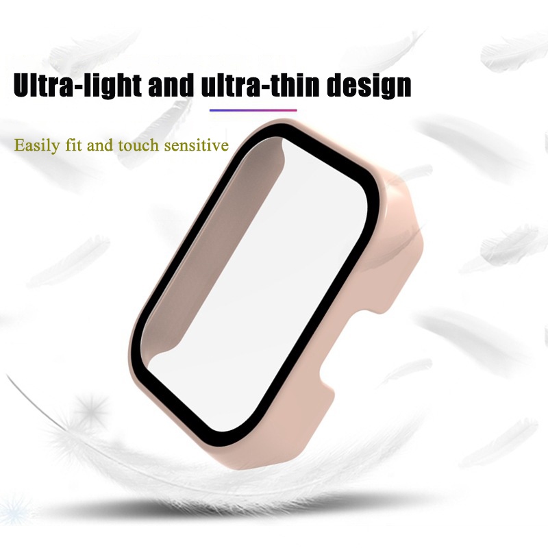 Ốp PC Cứng + Kính Cường Lực Bảo Vệ Màn Hình Đồng Hồ Thông Minh Cho Realme watch 2 3 Pro Realme watch 2Pro 3Pro