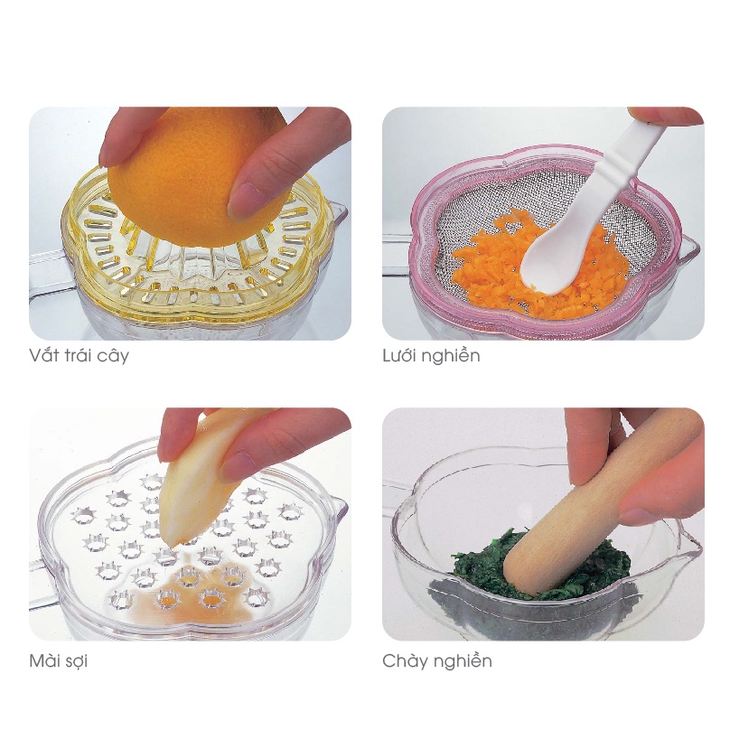 Bộ Dụng Cụ Chế Biến Ăn Dặm Kiểu Nhật Farlin PER245 ( Gồm 7 Chi Tiết )