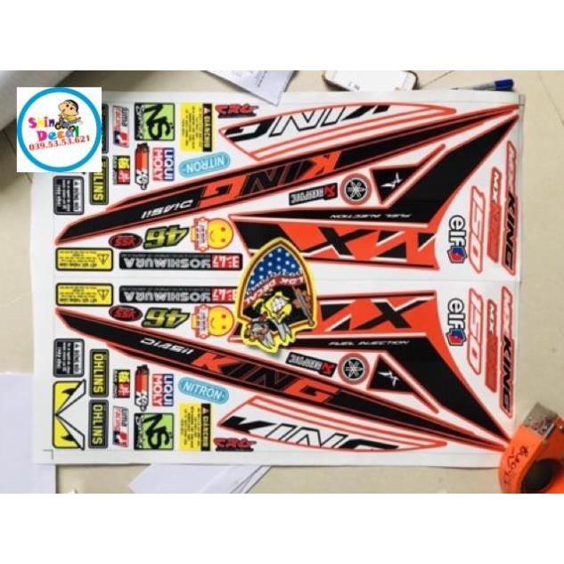 Tem rời ex 150 mx king 3 lớp chống nước ko bay màu