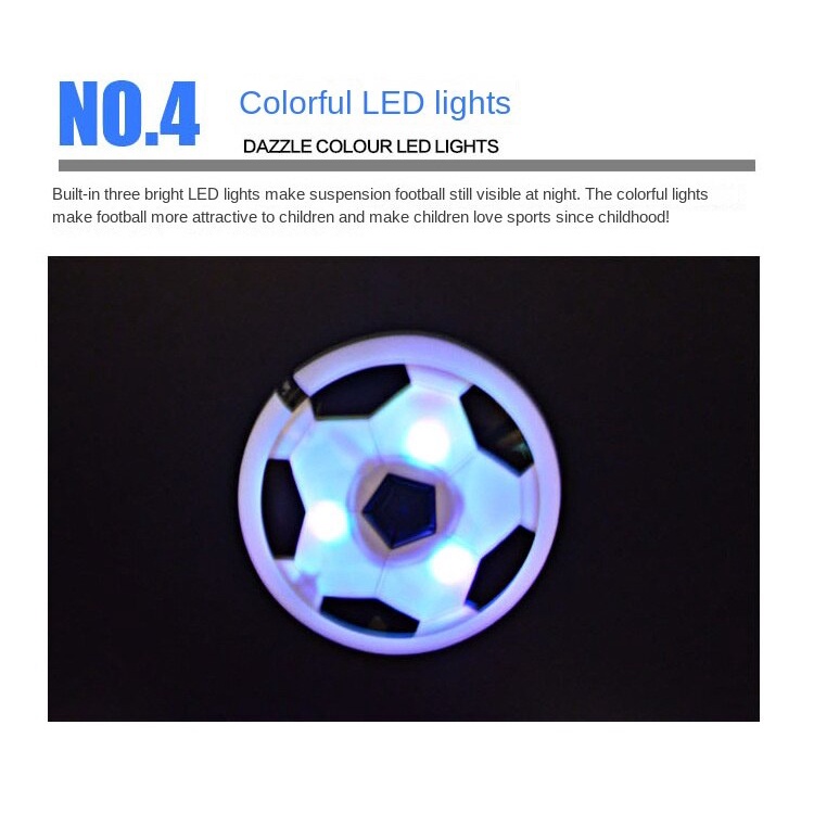Quả Bóng Đá Nổi Có Đèn LED Nhiều Màu Sắc Viền Xốp Mềm Hỗ Trợ Luyện Tập Trong Nhà
