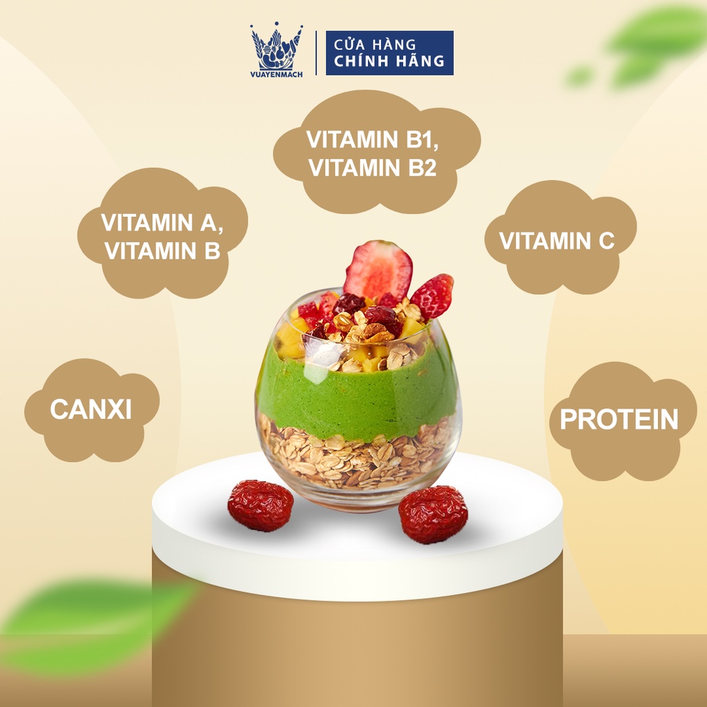 [Combo Dinh Dưỡng] Granola Ăn Kiêng Siêu Hạt 500gr + Táo Đỏ Thượng Hạng 350gr VUA YẾN MẠCH
