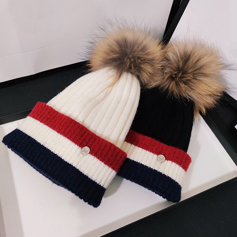 Mũ Len Beanie Dệt Kim Co Giãn Giữ Ấm Mùa Đông Cho Thanh Thiếu Niên Và Cô Gái