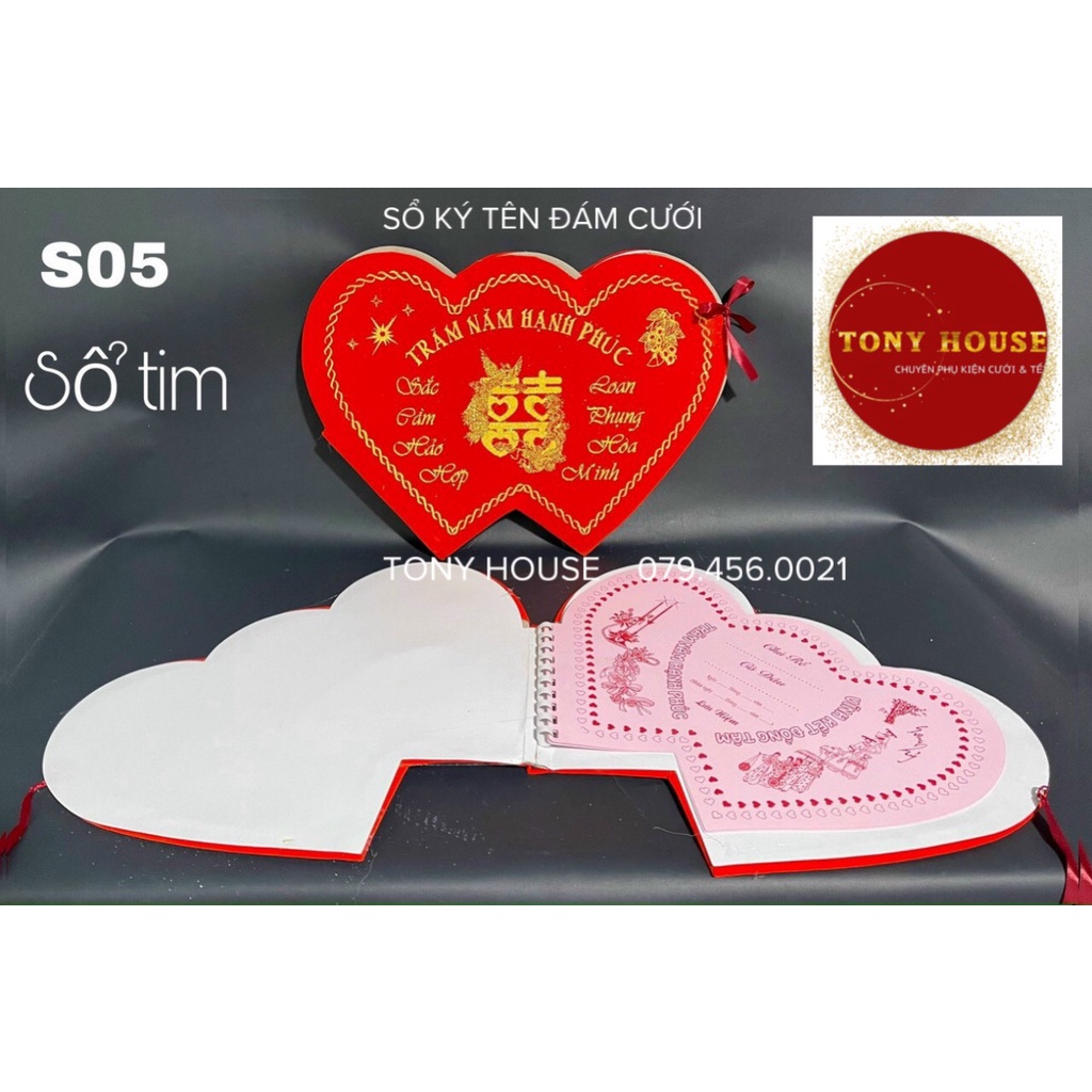 SỔ KÝ TÊN ĐÁM CƯỚI TRUYỀN THỐNG - TONYHOUSE