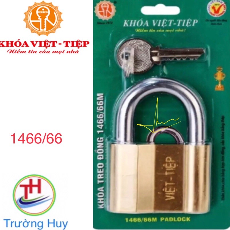 [chính hãng] Khoá đồng treo Việt Tiệp 1466/66M - Bảo hành 2 năm