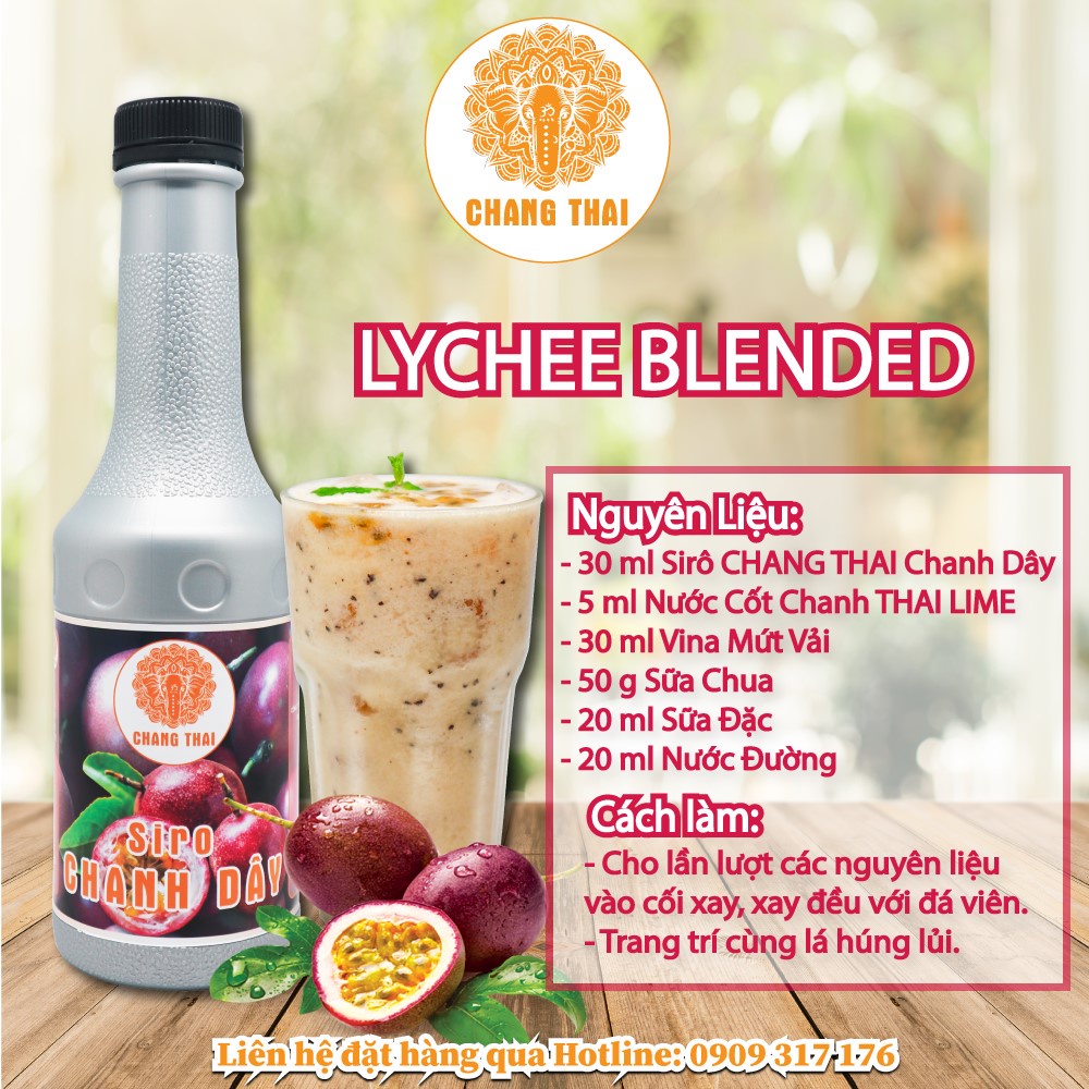 Siro Chanh Dây Chang Thai 1000ml