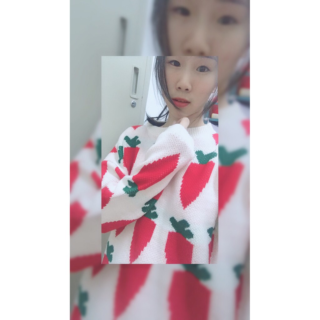 [Sẵn Hàng]♥️Áo Len Carot(ảnh thật)2 màu Fzsize dưới 65kg