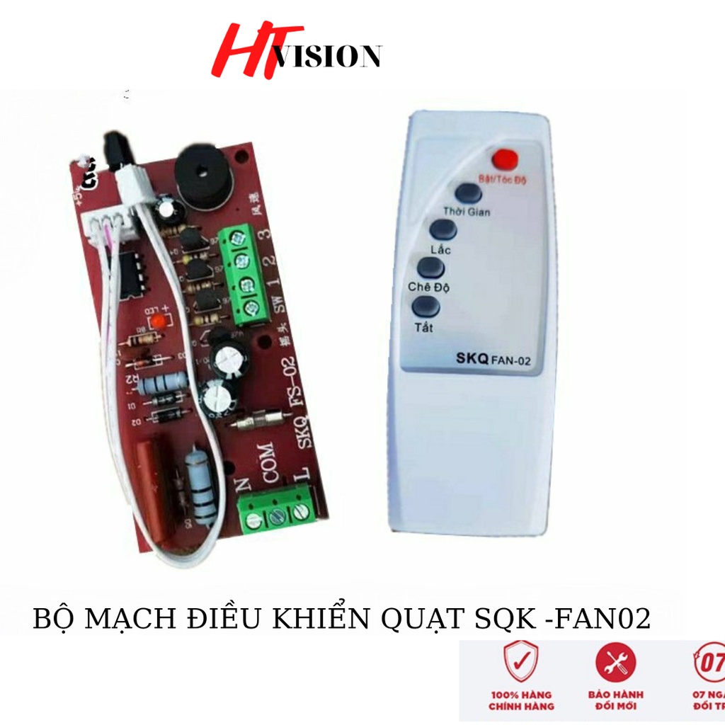 Mạch điều khiển từ xa cho quạt bàn  remote tiếng Việt SKQ fan 02