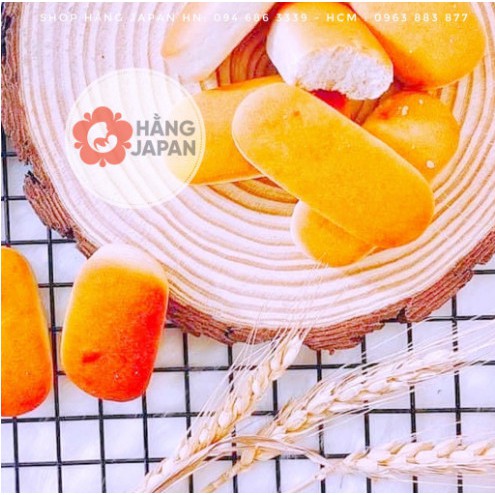 Bánh mì tươi hàng Nhật cho bé 10M+ 45G nhiều vị sữa/rau củ