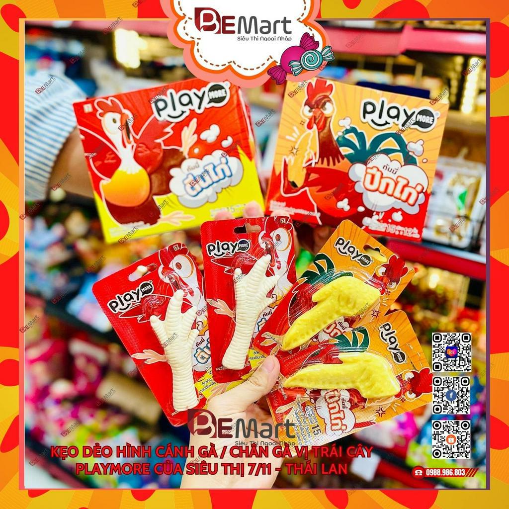 Kẹo dẻo vị trái cây cánh gà / chân gà PLAYMORE Thái Lan của Siêu Thị 7/11