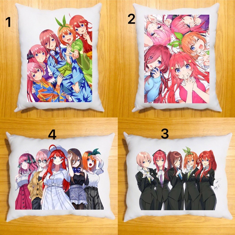 gối ôm anime Go-Toubun no Hânyome dài 40x50cm