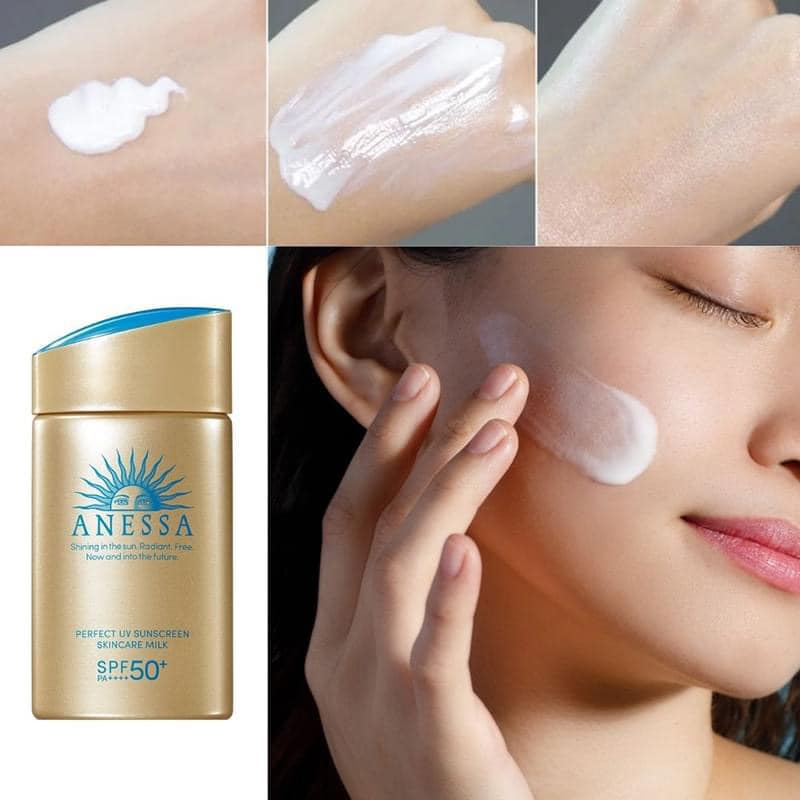 Sữa Chống Nắng Anessa Perfect UV SPF50+/PA++++ 60ml Dưỡng Da Kiềm Dầu