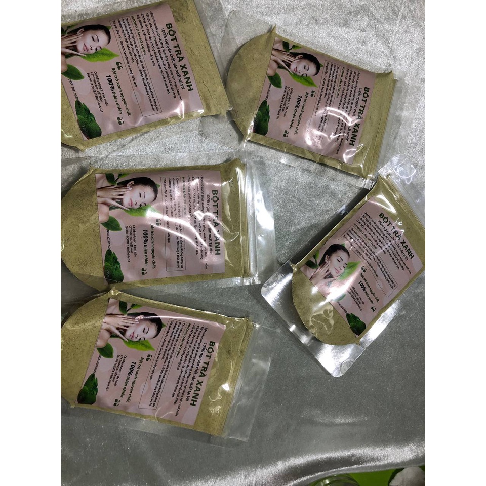 Bột dắp mặt nạ trà xanh 100g