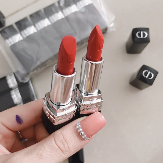 Son Dior Rouge Extreme Matte – 999 mini 1.5gr- Fullbox, có khắc chữ