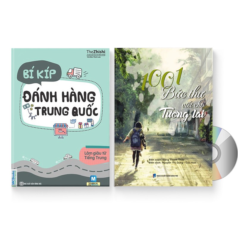 Sách - Combo 2 sách: Bí Kíp Đánh Hàng Tại Trung Quốc + 1001 Bức Thư Viết Cho Tương Lai + DVD quà tặng