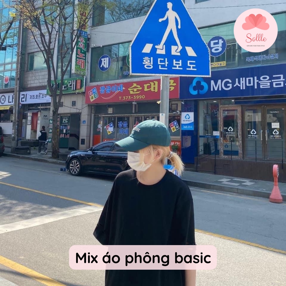 Mũ lưỡi trai Unisex thêu chữ NEW YORK NY, nón kết nữ phong cách thời trang Hàn Quốc Sollle
