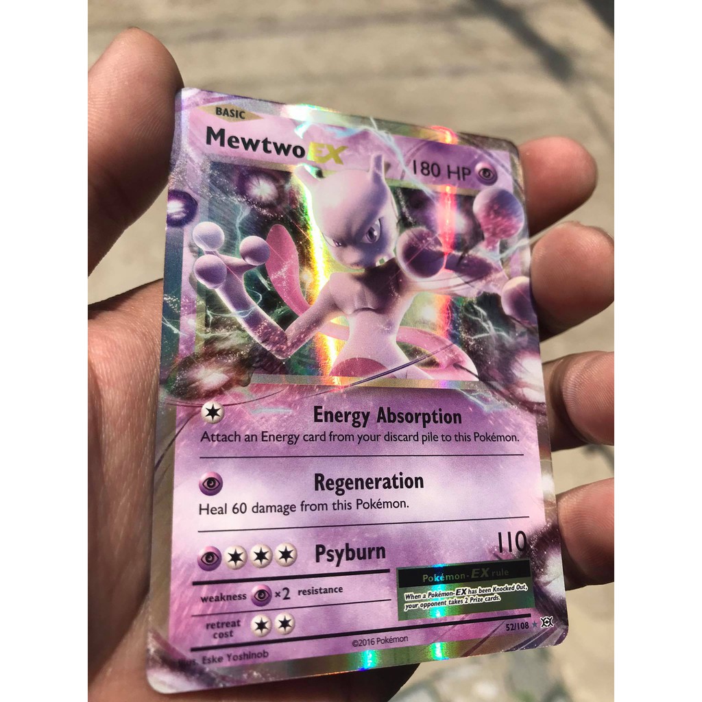 Thẻ bài pokemon mewtwo 52/108 XY Evolutions