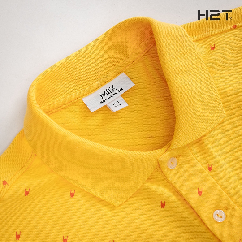 Áo Polo Nam Cotton Họa Tiết - Chất liệu thoáng mát, forrm Slim Fit tôn dáng H2T 1027, 1101