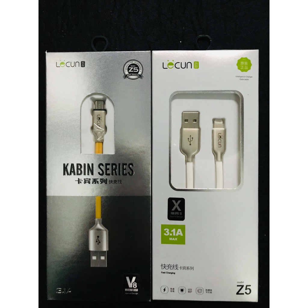 Cáp sạc dây gân Lecun Z5 Micro usb, lightning