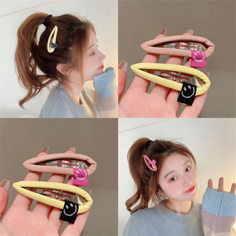 Kẹp Tóc bb Hình Mặt Cười Màu Sắc Kẹo Ngọt Phong Cách Hàn Quốc 2022