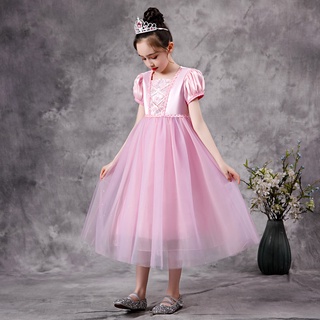 Váy công chúa tóc mây Rapunzel cho bé gái