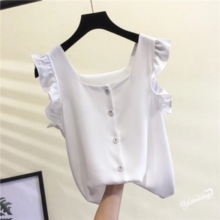 Áo 2 dây bản to phối bèo