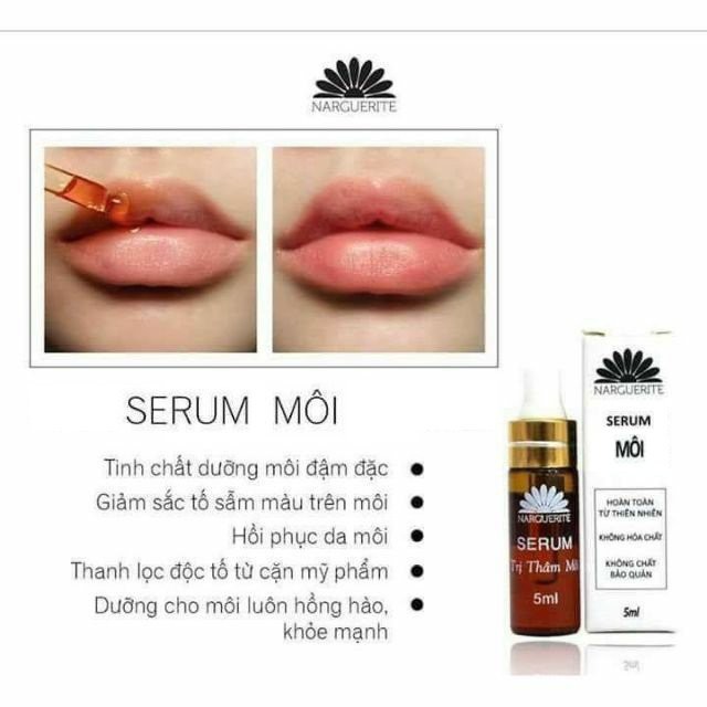 SERUM DƯỠNG MÔI, GIẢM THÂM MÔI MẪU MỚI