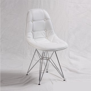 Ghế Eames bọc cúc chân đan sắt