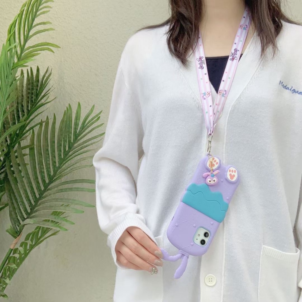 Ốp Điện Thoại Silicone Mềm Hình Gấu Thỏ Stella 3D Cho iPhone 14 Pro Max 13 Pro Max 12 Pro Max 11 Pro Max 6 6s 7 8 Plus SE 2020 X Xs Max XR 12