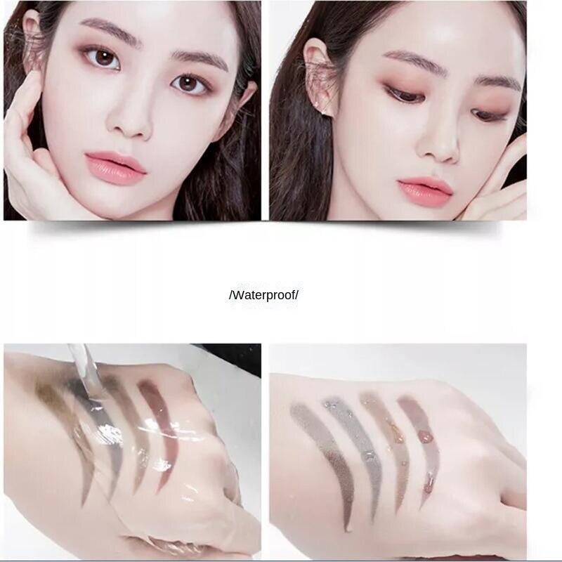 Chì kẻ lông mày chống thấm bốn đầu, bút khắc siêu mịn bốn đầu, bút tỉa lông mày, màu sắc nhẹ nhàng và tự nhiên