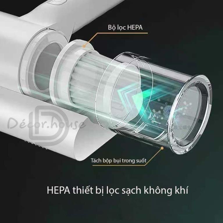 Máy hút bụi cầm tay đa năng không dây sạc pin,  tia UV khử khuẩn, hút ẩm không khí, bảo hành 24 tháng