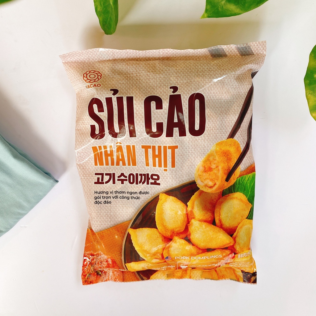 Sủi cảo nhân thịt - há cảo cổ truyền vị thanh nhẹ nấu canh, thả lẩu, chiên rán đều ngon ( túi 1kg )