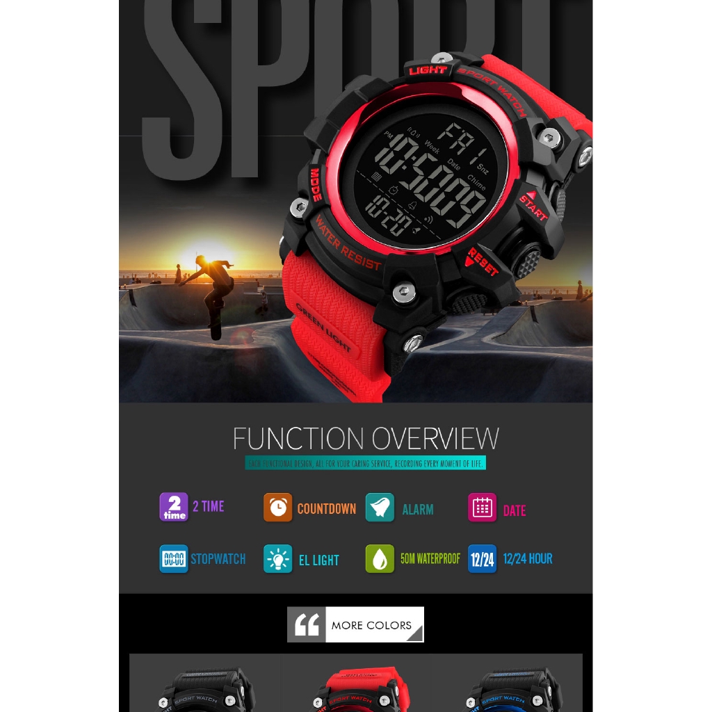 Đồng Hồ Điện Tử Skmei Chống Nước Phong Cách Thể Thao Thời Trang Cho Nam | BigBuy360 - bigbuy360.vn