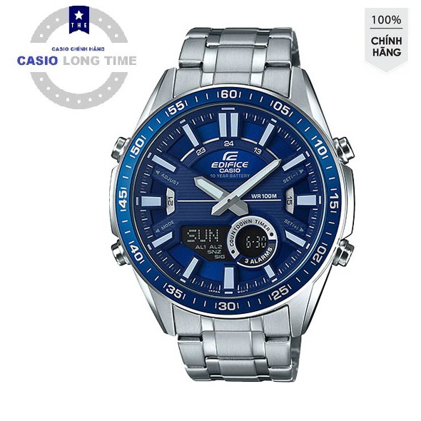 Đồng Hồ Nam Casio Edifice EFV-C100D-2AVDF Dây Kim Loại -Tuổi Thọ Pin 10 Năm