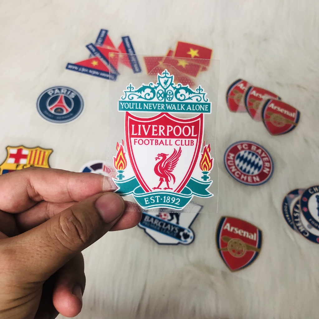 Logo liverpool ép áo bóng đá - Logo decal ép nhiệt mẫu liverpool