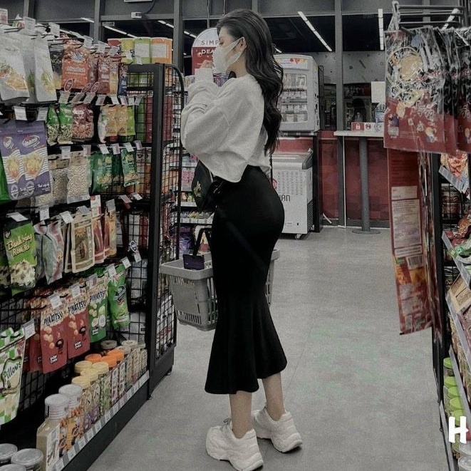 [Có bán rời] Set áo croptop phối chân váy đuôi cá maiphuongbui