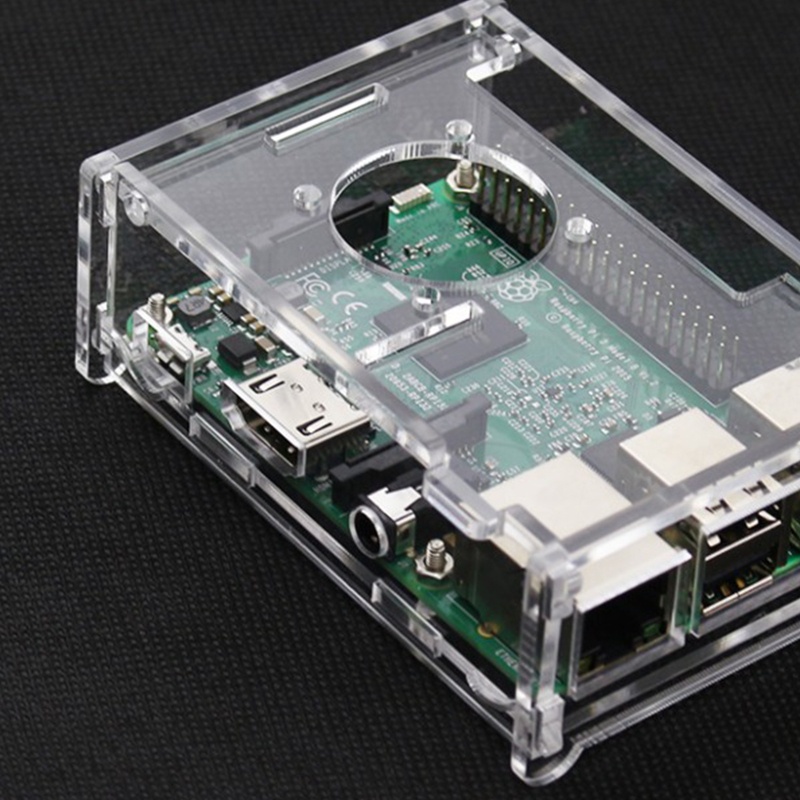 Bộ vỏ tản nhiệt + 3 tấm tản nhiệt bằng nhôm cho Raspberry Pi 3 Gen