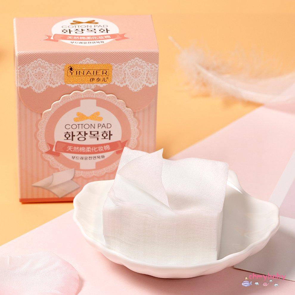 100 cái / hộp Miếng bông tự nhiên dành cho phụ nữ Làm sạch khuôn mặt Miếng bông tẩy trang [8/19]