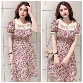 Đầm phối ren cổ