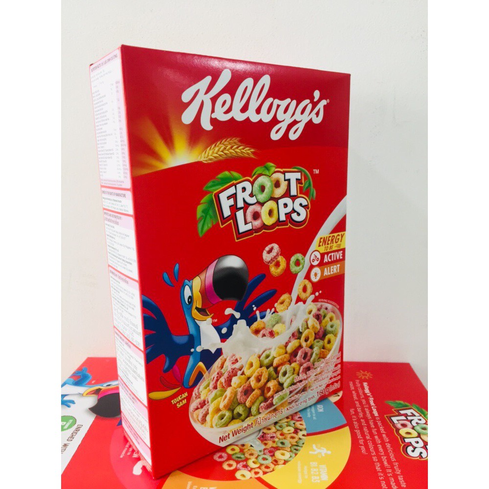 Ngũ cốc ăn sáng Kellogg's Froot Loops 160g