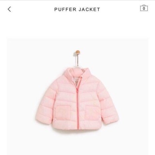 Phao zara hồng pastel