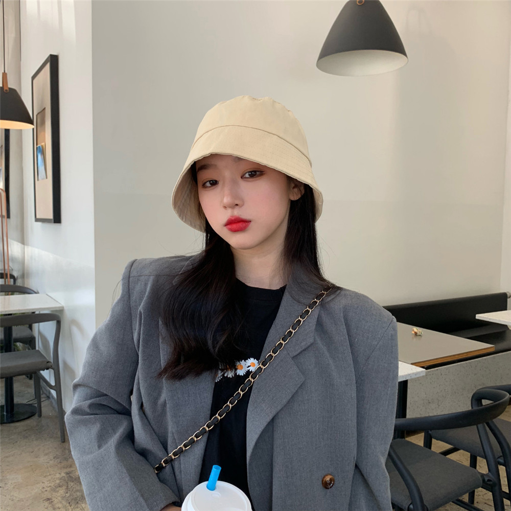 Mũ Tai Bèo Chống Nắng Màu Trơn Thời Trang Cho Phụ Nữ