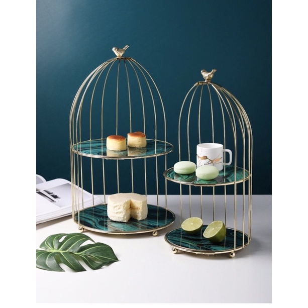 Khay lồng chim đựng đồ trang điểm phong cách Bắc Âu