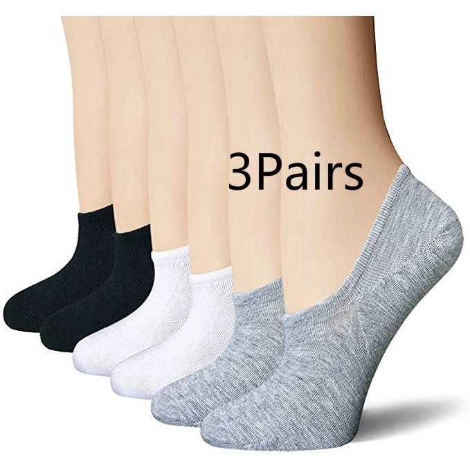 Set 3 đôi vớ cotton chống trượt cho nam nữ